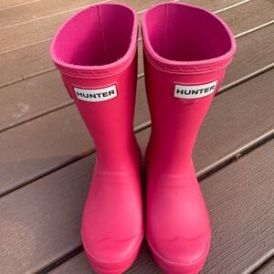 Hunter Fuchsia Waterproof Boots